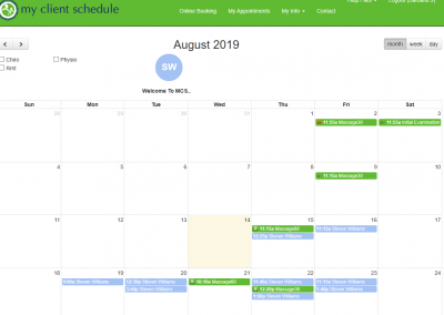 My Client Schedule — Web Access